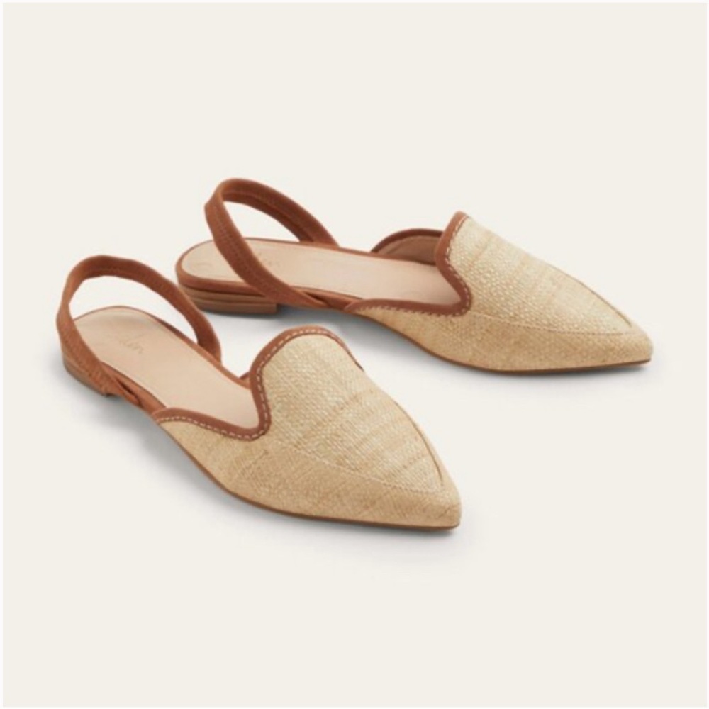 Boden woven slingback sandals. Worn twice.